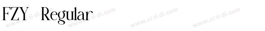 FZY4 Regular字体转换